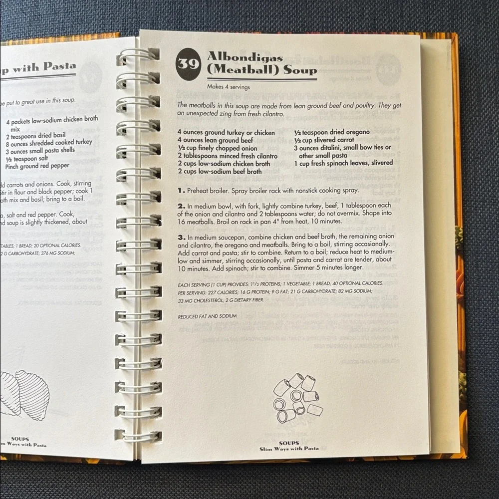 Weight Watchers Pasta Cookbook 182 recipes with pasta spiral‎ bound
